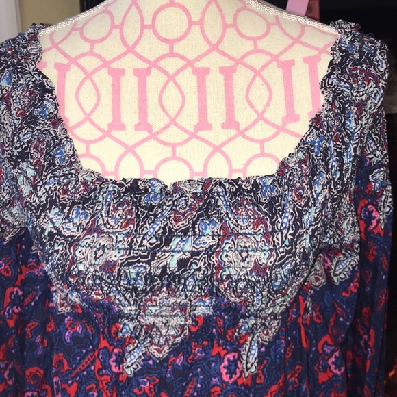 🌻NWT VINTAGE AMERICA MED PAISLEY TOP - Picture 3 of 12